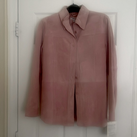 Suede coat new, beautiful salmon color - Picture 1 of 5